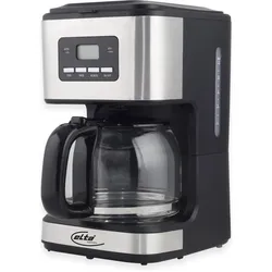 Elta Kaffeemaschine KME-900.15TS, Silver Line, 1,5 L, 900 W, Filterkaffeemaschine, Silber