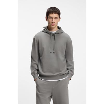 Kapuzensweatshirt HUGO "Dapo", Herren, Gr. L, dunkelgrau025, Sweatware, Obermaterial: 100% Baumwolle, unifarben, relaxed fit normal, Rundhals, Bündchen, Sweatshirts, Kapuze mit Kordelzug, Relaxed Fit, HUGO Logo