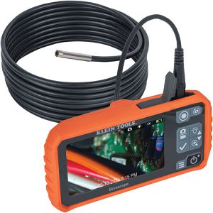 Klein-Tools Endoskop-Kamera ET17, mit LED, 3m Kabel, IP67, Display 854x480 Pixel, Kopf Ø 5,5mm
