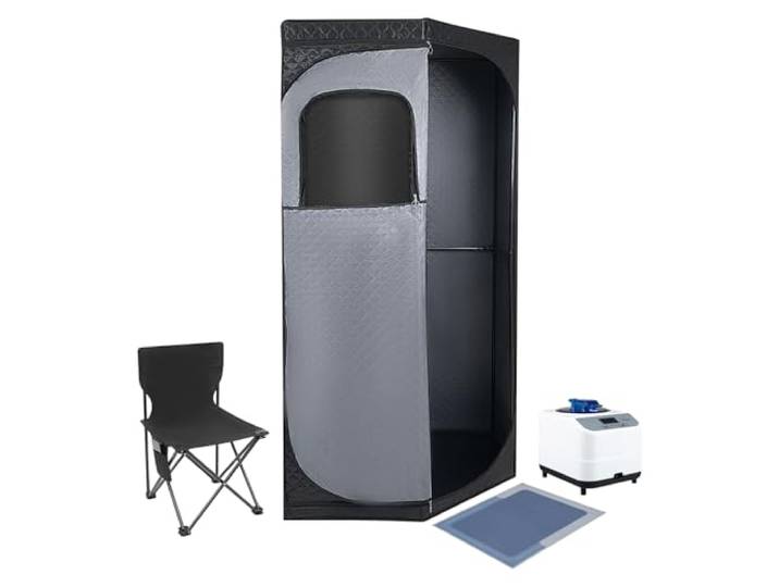 220v Tragbare Dampfsauna,Mit Klappbare Stuhl Und Fernbedienung 9-Stufige Heizung Einstellbar,Hat Eine Anti-Trockenverbrandung, Anti-Explosion Und Anti-ElektrizitäTs-Leckagefunktion