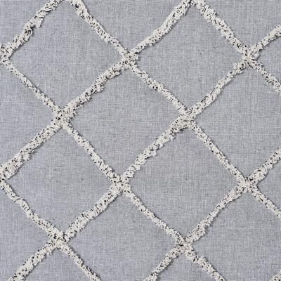 VHC Brands Frayed Lattice Creme & Black Valance 16x60 - M