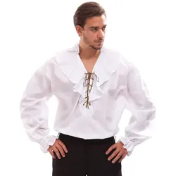 Rüschen-Hemd für Herren, weiß