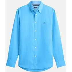 Freizeithemd aus Leinen-Mix Blau XL