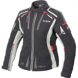 Büse Linda, Textiljacke wasserdicht Damen - Schwarz/Hellgrau/Rot - 34