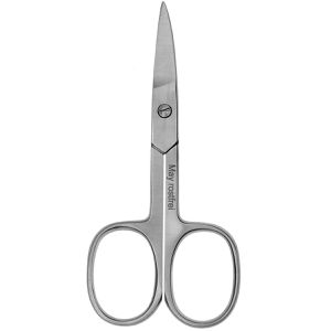 May Nagelschere SC-0071, Edelstahl, für Finger- & Fußnägel, Linkshänder, leicht gebogene Schneide