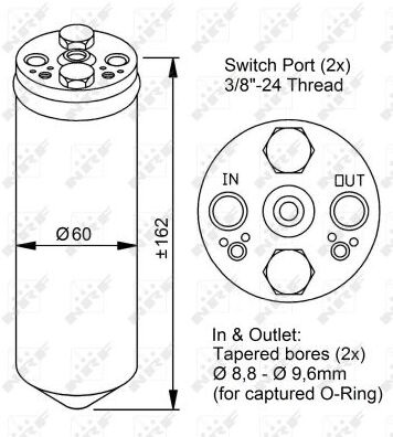 Nrf Trockner, Klimaanlage Easy Fit 33183 Für Opel Ford Gm Isuzu Mitsubishi Nissan Subaru