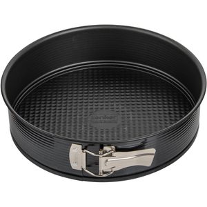 Zenker Backform Black Metallic 6503, mit Flachboden, aus Stahl, Ø 26 cm, schwarz, antihaftbeschichtet, Springform