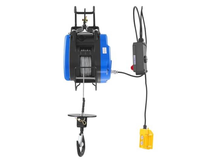 Elektrische Seilwinde 250kg 30m 1500W Elektrohebezeug Fernbedienung ELEKTROHEBEZEUG 250KG: 30m Seil, 1500W Kupfermotor, Funk- & Kabelsteuerung, Haken mit Sicherung