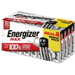 Energizer 32er-Pack Batterien »Max Alkaline« Micro / AAA Promotion Pack 24+8