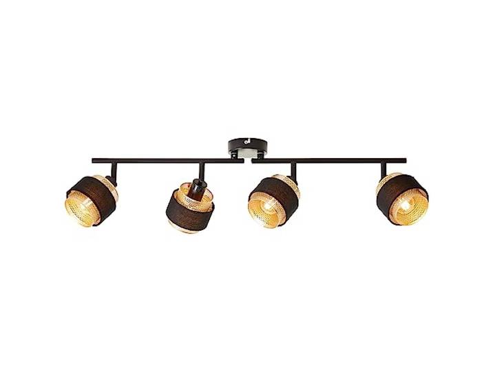 Brilliant Plafonnier 4 lumières Grove noir avec de l'or - 99302/86