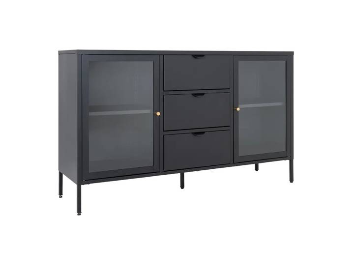 Sideboard Dalby, Johann Jakob, schwarz, Metall