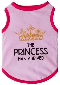 Inspired Finds PrincessPaws Summer Cotton Cat Vest For Sphynx, Garfield & Small Pets pink Princess l