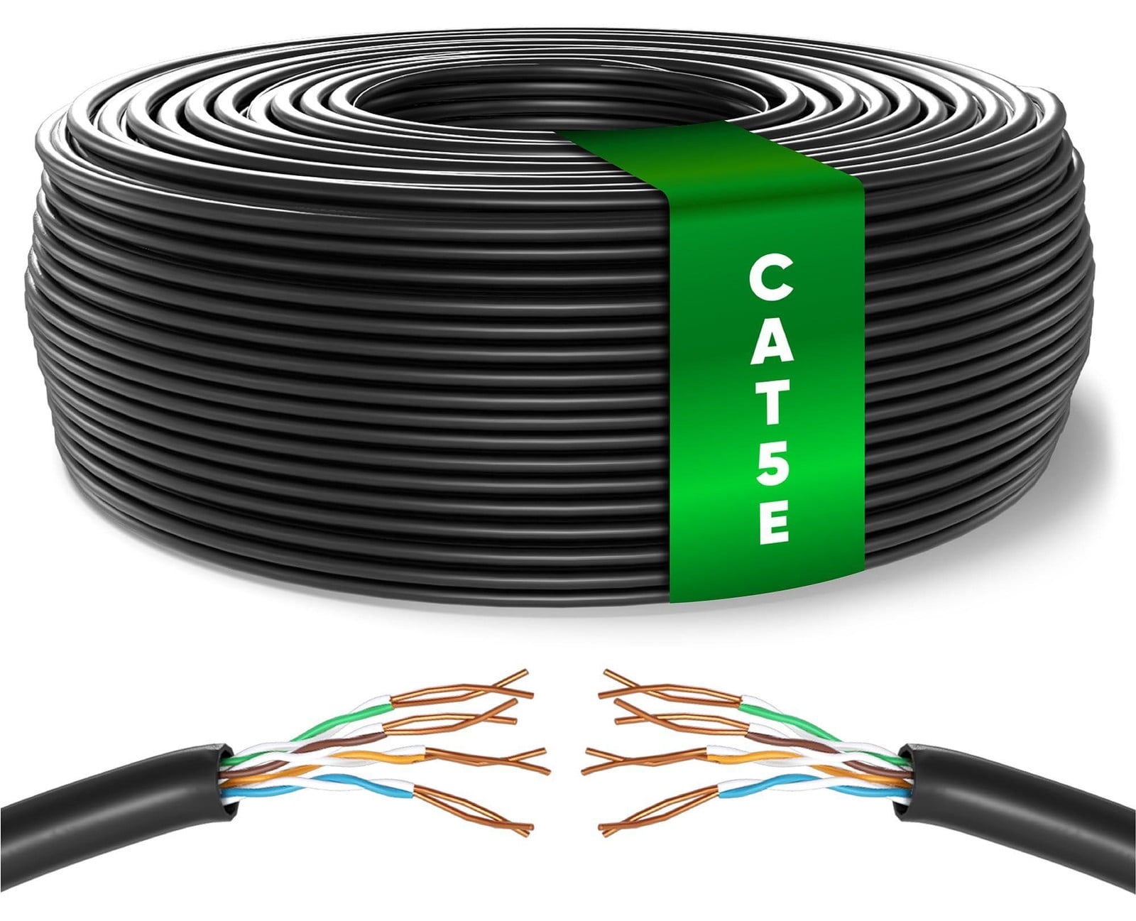 CAT5E Ethernet Kabel 50m - High Speed LAN Netwerk Kabel voor 1Gbps en 100MHz