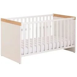 Portobello Babybett Kristin 2 70 x 140 cm Dekor Weiß