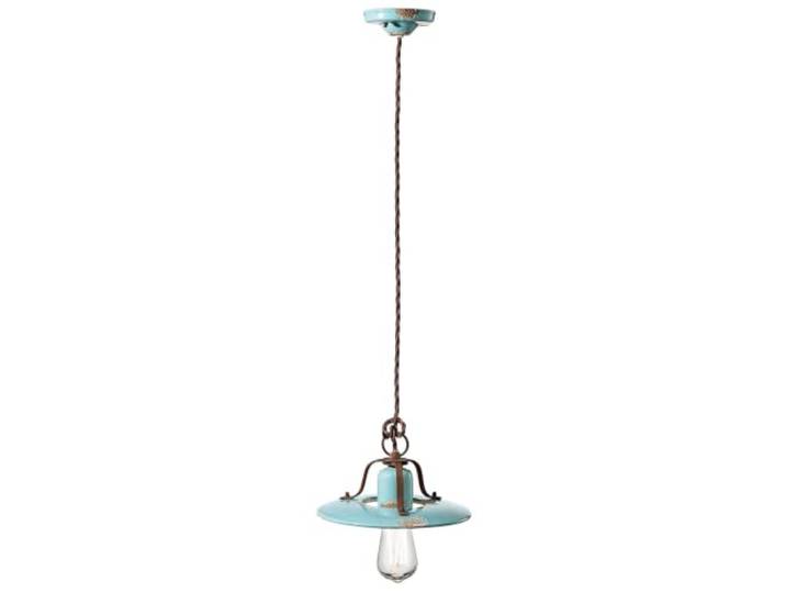 Hanglamp D.25 C1441 Country 1 Vintage lichtblauw ijzer Verlichting