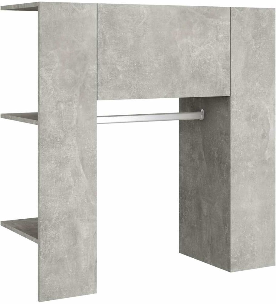 vidaXL Armoire de couloir Gris béton 97,5x37x99 cm Bois d'ingénierie