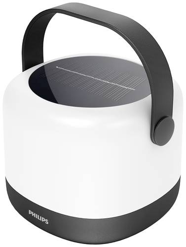 Philips LED 8720169296503 Alula SR PT 1.2W RGB30K BL Solar-Tischlampe 1.2W Warmweiß, RGB Weiß, Schwarz