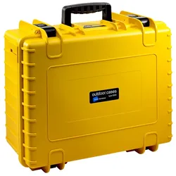 B&W International Outdoor Case Typ 6000 Koffer gelb mit variabler Facheinteilung...