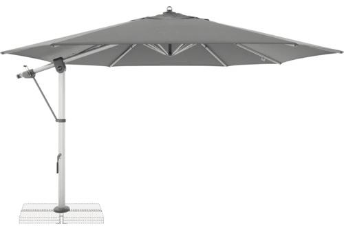 Ampelschirm Doppler Expert 400 cm anthrazit mit UV-Schutz 80, wasserabweisende Polyesterbespannung, leichte Aufspannung