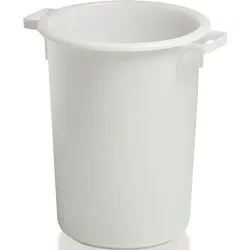 CRAEMER Kunststoffbehälter rd.50l HD-PE weiß D420xH540mm m.Außengriff - 81081100