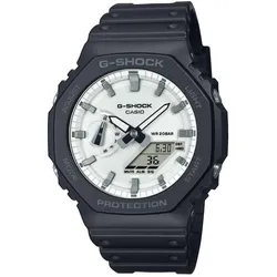 Casio GA-2100WD-1AER G-Shock Classic Ana-Digi Armbanduhr Schwarz/Weiß