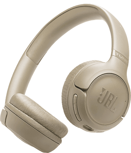 Auriculares inalámbricos - JBL Tune 530BT, Autonomía 76 h, Pure Bass, Plegables, Beige