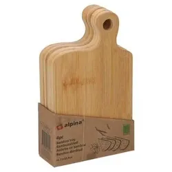 alpina, Tablett, Bambustablett 4pc