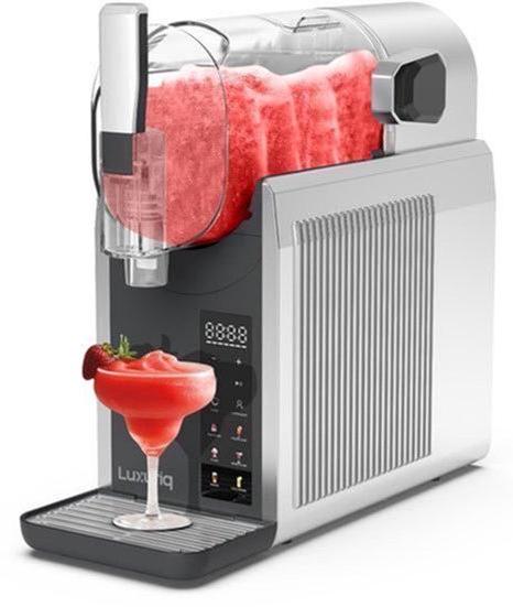 Eismaschine mit 7 Programmen - 2 Liter Fassungsvermögen - Kunststoff - Silbergrau - Automatische Bedienung