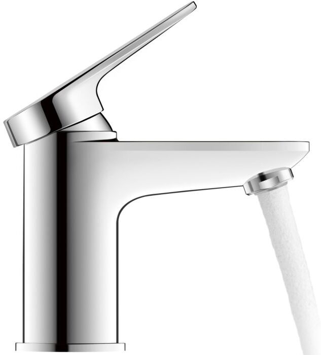 Duravit S FreshStart Wave Waschtischarmatur WA1011002010 Ausladung 95mm, ohne Zugstangen-Ablaufgarnitur, chrom