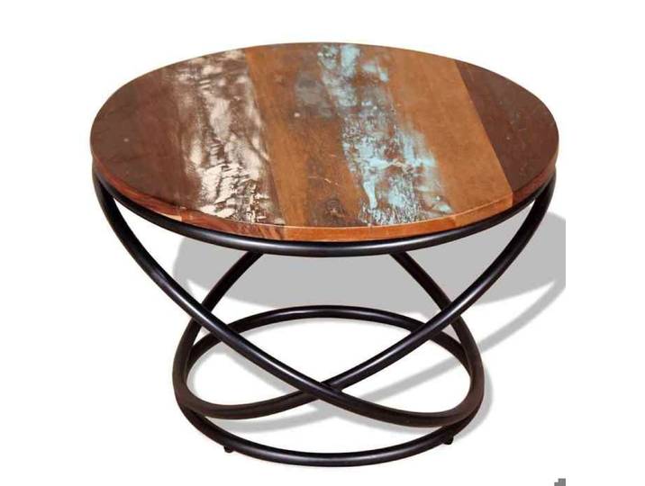 Magnifique Table basse Bois de récupération massif 60x60x40 cm - design polyvalent - pour maison - Multicolore 9.85 kg 2026_672397