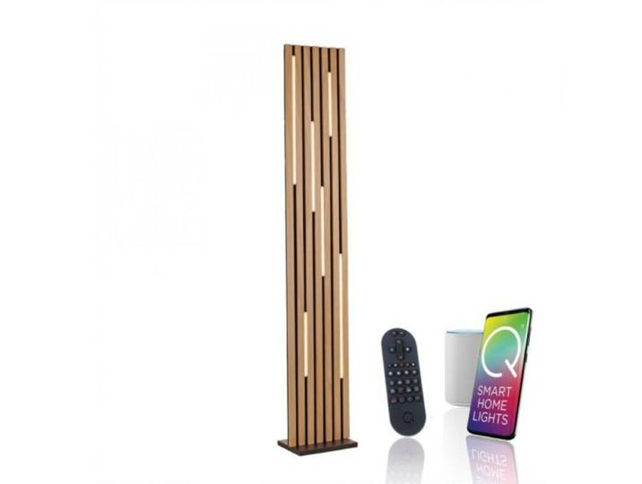 Paul Neuhaus, Q Smart Home Lights Stehleuchte Q-Akustik, aus Hol