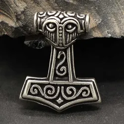 Drachensilber Thors Hammer Schmuck Anhänger aus Silber 925 Silber - Silber