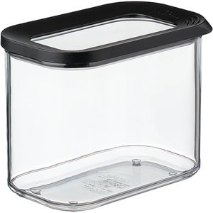 Mepal Vorratsdose Modula, aus Kunststoff, 1 Liter, transparent / schwarz, luftdicht
