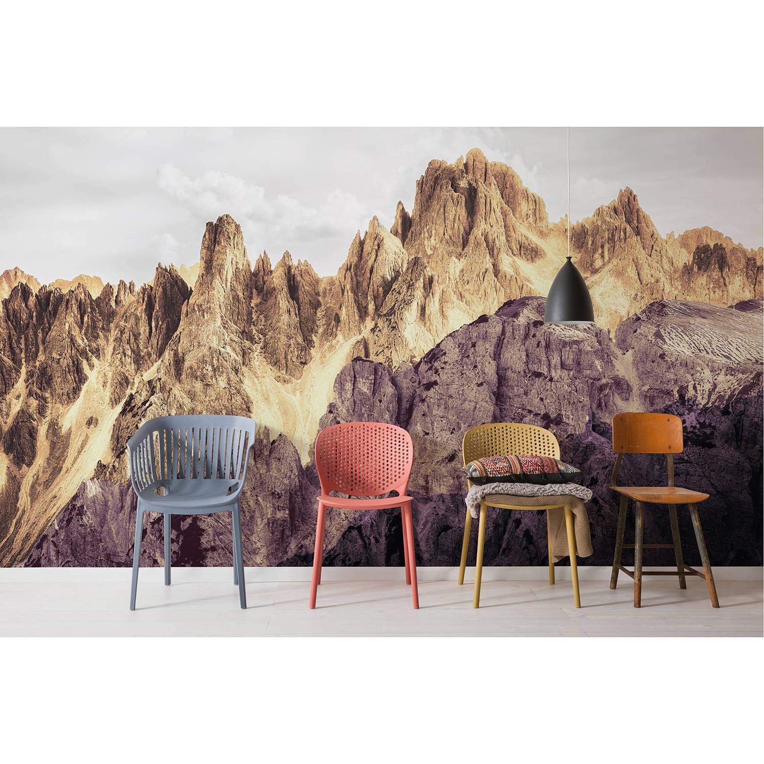 home24 Fotobehang Peaks Color Mural 400cm