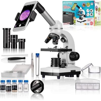 Bresser Junior 12632 - Schüler-Mikroskop Biolux SEL 40x-1.600x Vergrößerung, mit Zubehör und Hartschalenkoffer