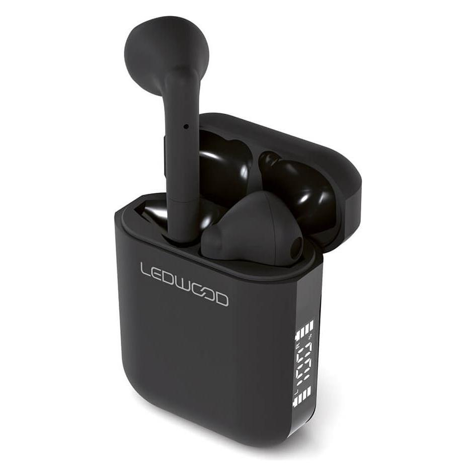 Ledwood Earphone -TWS - Apollo S Black (10 h, Kabellos) (LD-APOLLO-S-BLK)