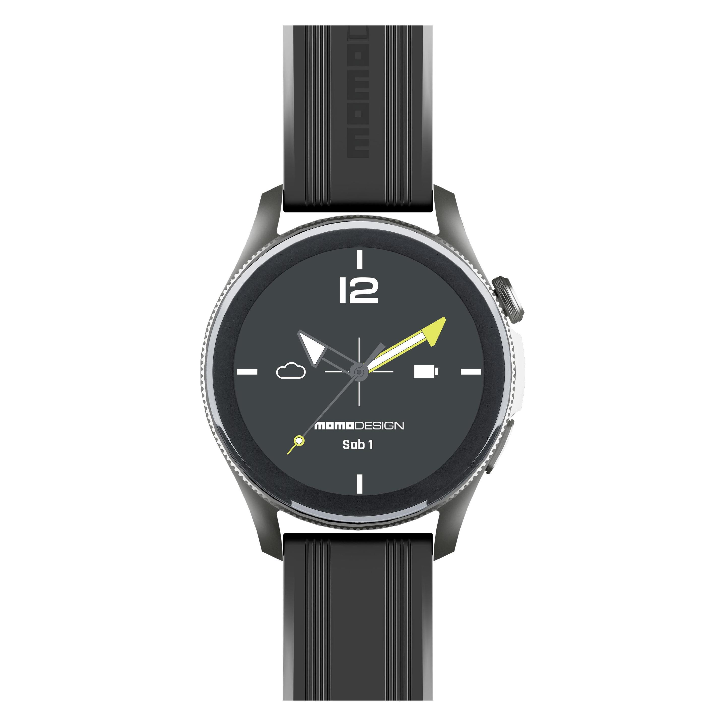 Cellularline Smartwatch ZERO - Display AMOLED 1.43" Bluetooth - MOMO DESIGN (ohne SIM) (BTMOMOWATCHRK)