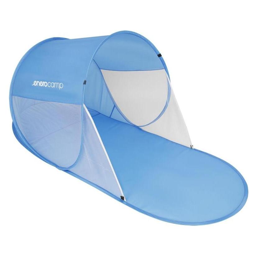 Enero Camp Zelt Selbst Herunterladender Strandschutz 190x80x90 (Strandzelt + Strandmuschel, 0.50 kg, 6 Personen) (37345555)