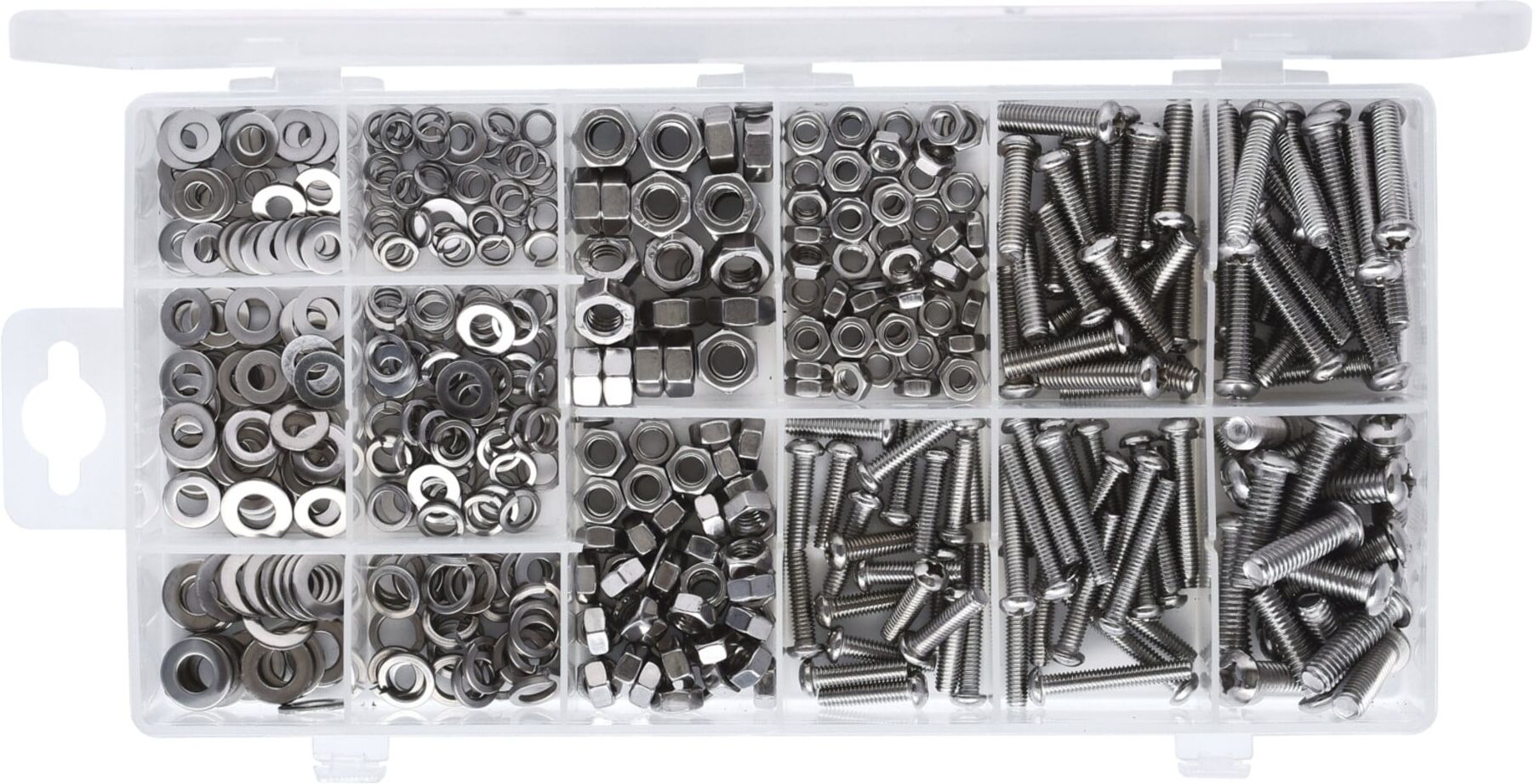 KS Tools Sortiment Linsenkopf-Maschinenschrauben, metrisch, 475-teilig (970.0510)
