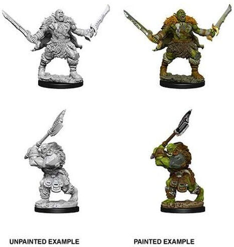 Pathfinder Deep Cuts Unpainted Miniatures: Orcs - Unpainted Miniatures for Tabletop Gaming and Display - Wiz Kids LLC