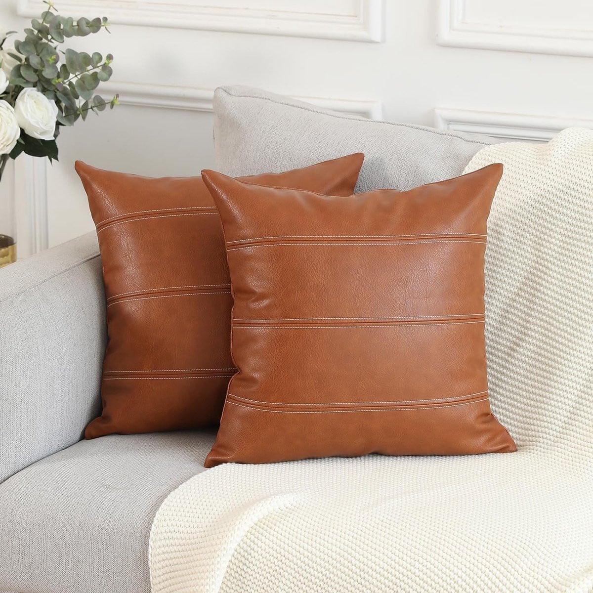 Set van 2 Boho Gevoerde Kussenhoezen van Omgoods, 60 x 61 cm