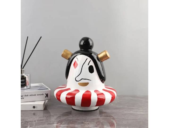 Figurine de moulage de dessin animé en résine, artisanat de style abstrait, moderne et simple, figurine d'Auckland, décoration de salon et d'entrée de chambre à coucher, décoration de la maison