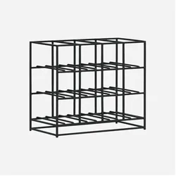 House Doctor, Weinregal, Shelving unit, HD12, Black (12 Flaschen, 41 x 20 x 35 cm)