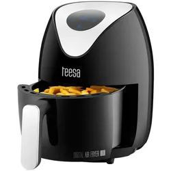 Teesa DIGITAL AIR FRYER 1,8 l Heissluftfritteuse, Fritteuse, Schwarz
