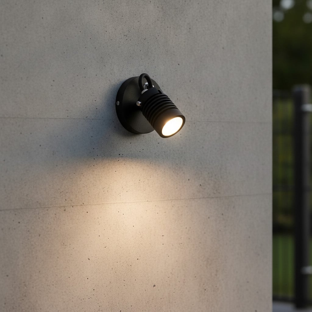 Lyora Fend LED wandlamp voor in de tuin, zwart/grijs
