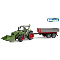 BRUDER - Fendt Vario 211 mit Frontlader und Bordwandanhänger