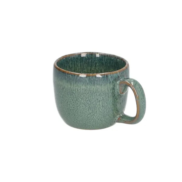 Dille & Kamille Espressokop van groen steengoed met reactieve glazuur