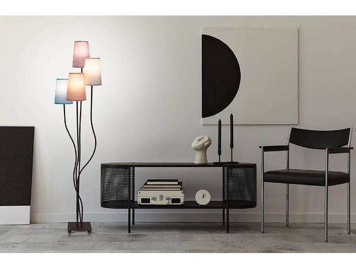 Lampadaire Boho 43 x 138 x 34cm Multicolore Tissu mélangé E14