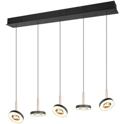 Trio Select LED-Pendelleuchte Guano Metall Coffee