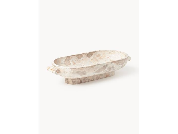 Coupe décorative en marbre Fossil